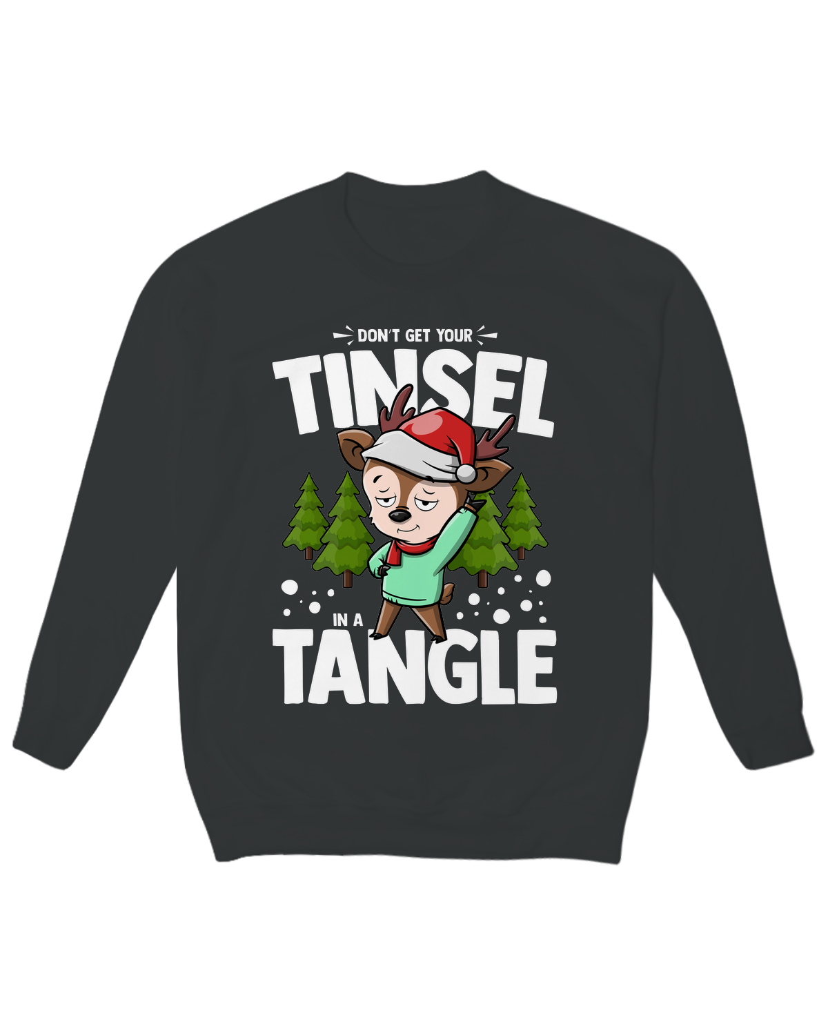Don’t Get Your Tinsel in a Tangle Crew Neck Fleece