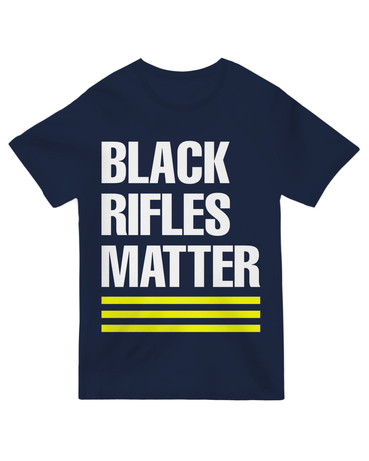 "Black Rifles Matter tactical t-shirt - Durable 2A support apparel for shooting enthusiasts"