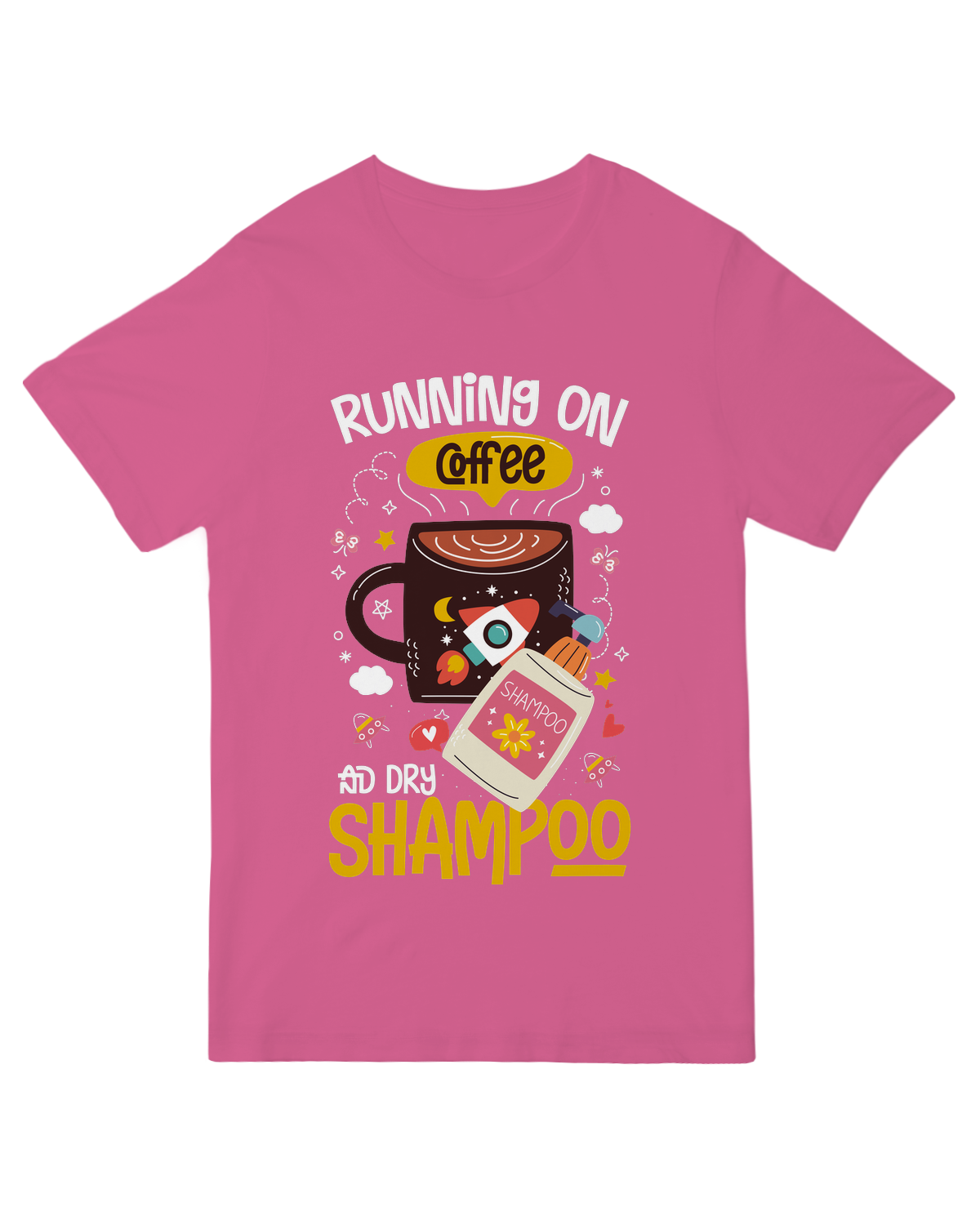 Running on coffee and dry shampoo