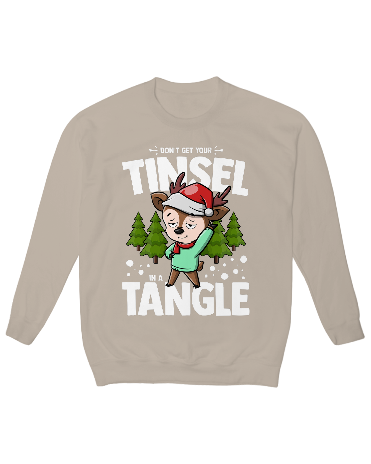 Don’t Get Your Tinsel in a Tangle Crew Neck Fleece