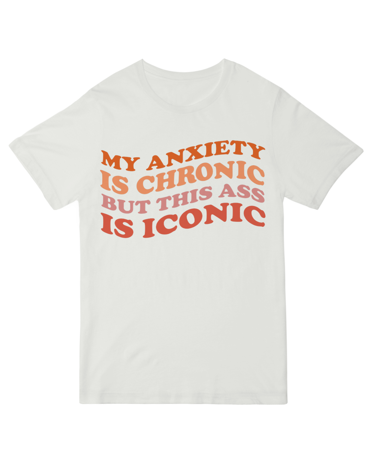 "Chronic Anxiety" awareness t-shirt in heather gray – ultra-soft unisex tee for mental health advocacy