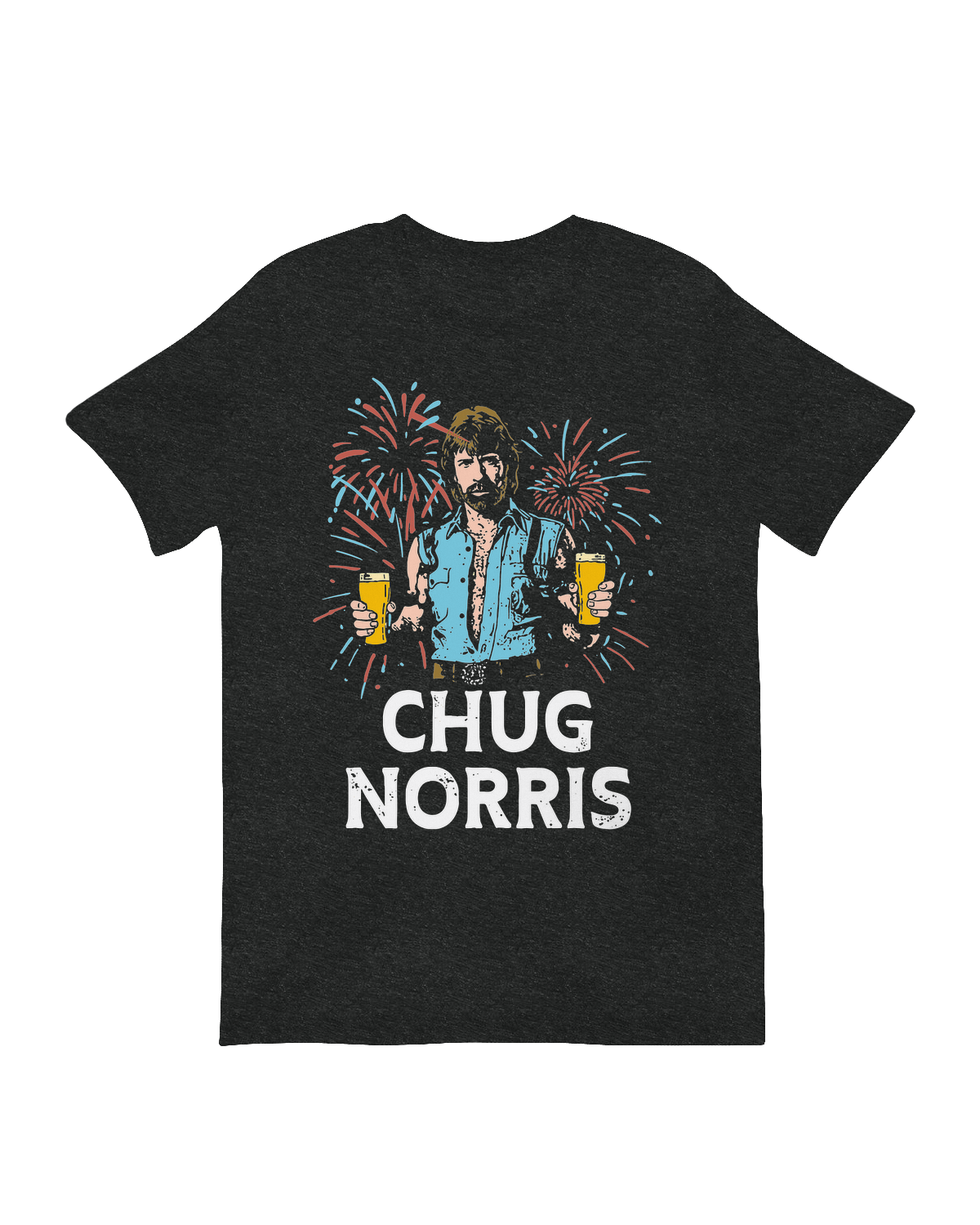 Chug Norris 4th of July T-Shirt – Funny Beer & Patriotism Graphic Tee