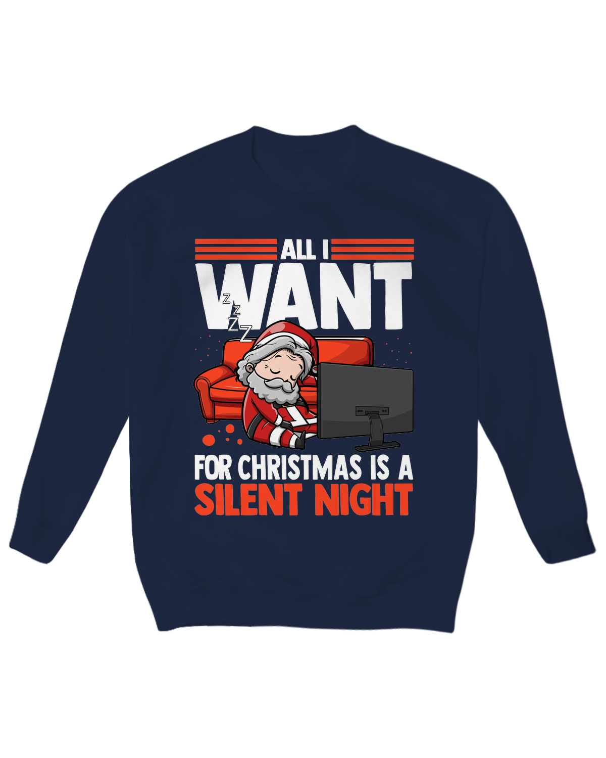 All I Want for Christmas is a Silent Night Crew Neck Fleece