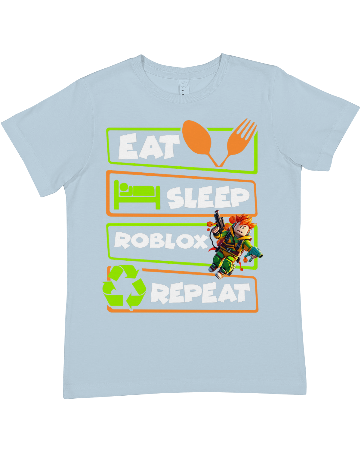 YOUTH Eat Sleep Roblox Premium Crewneck Tee