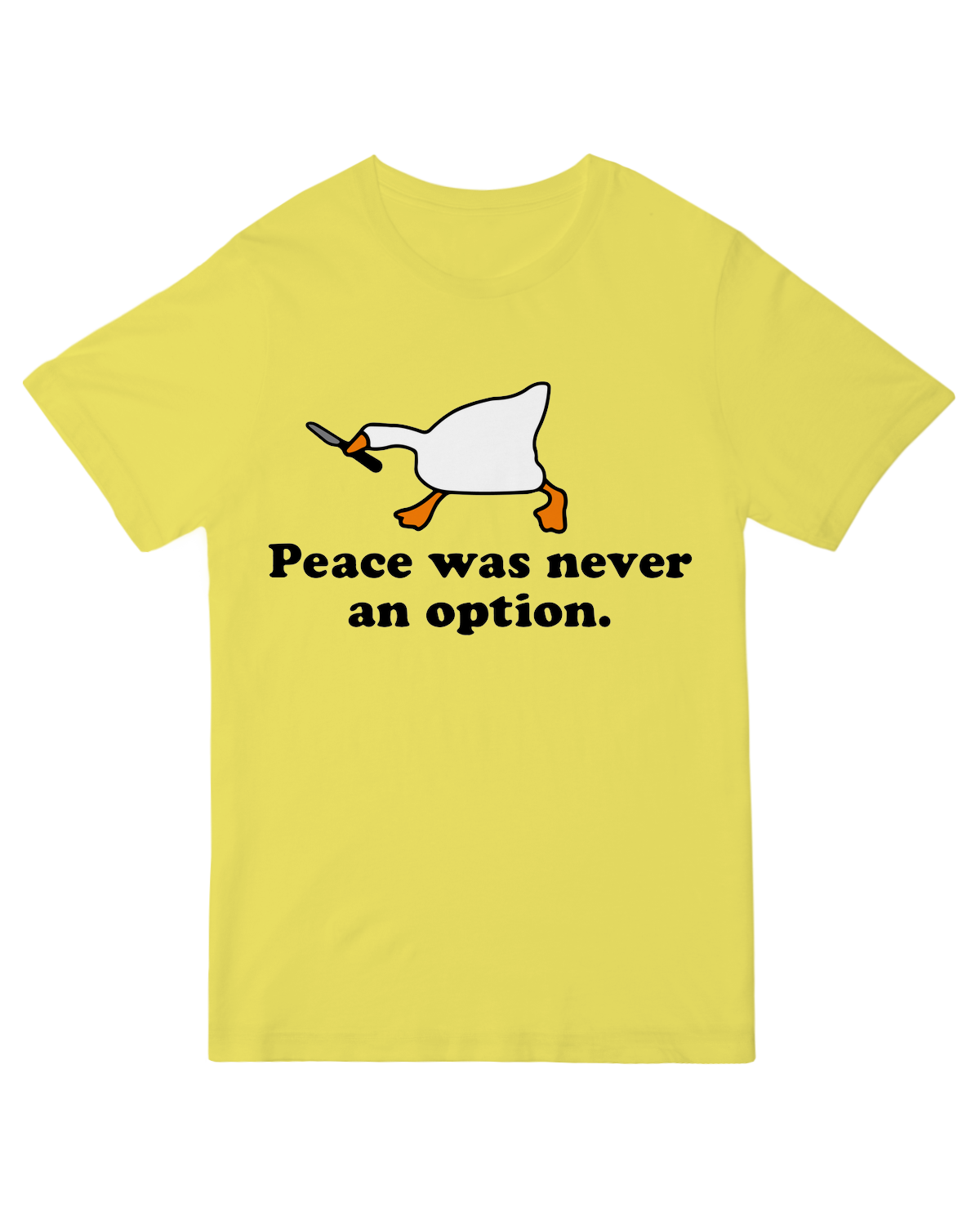 Peace was never an option.