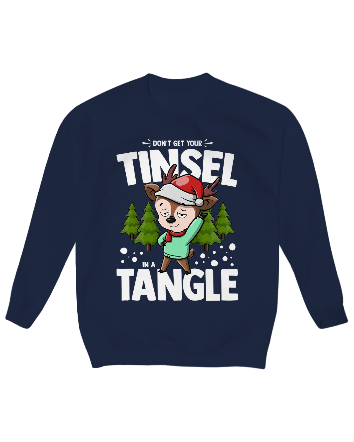 Don’t Get Your Tinsel in a Tangle Crew Neck Fleece
