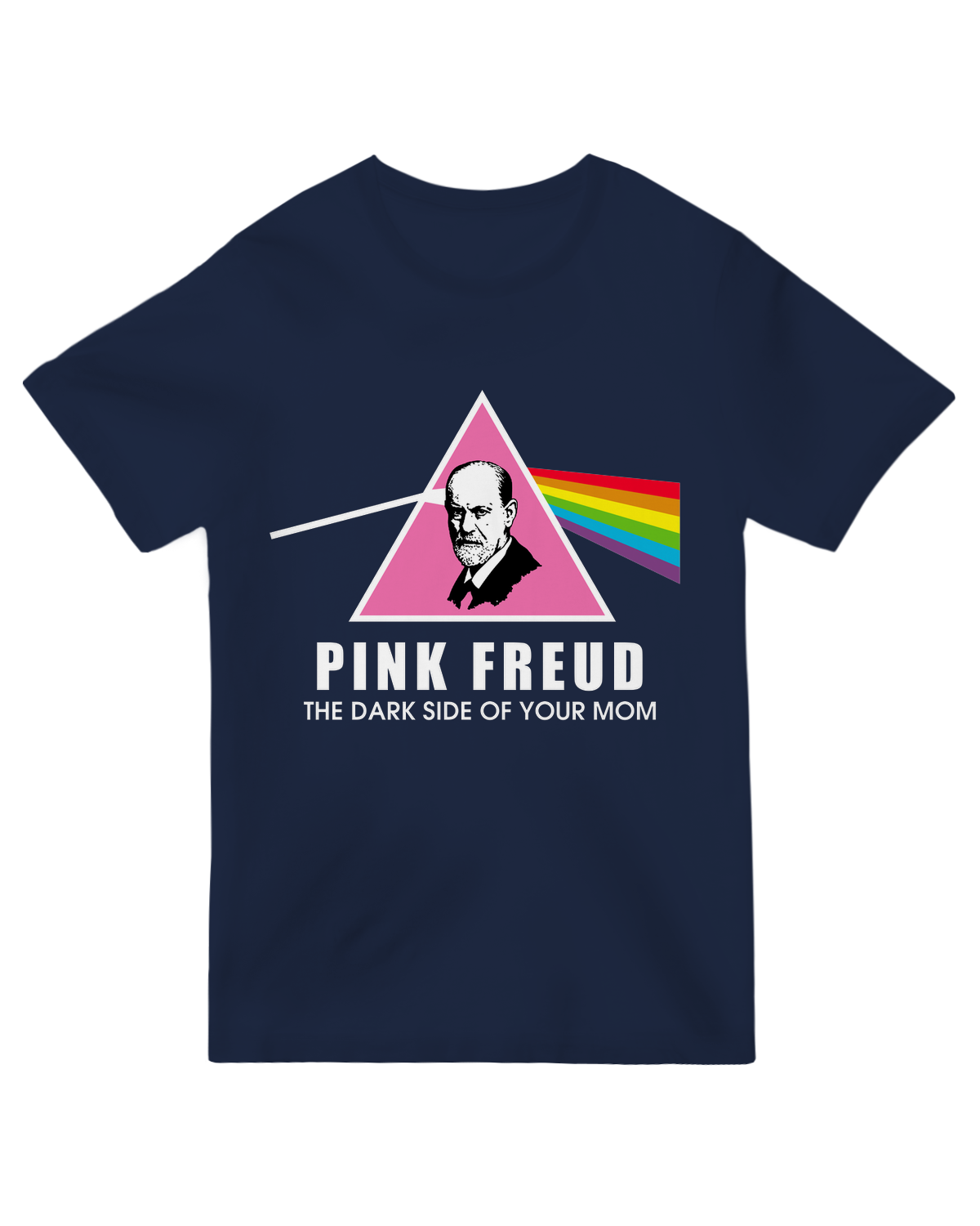 "Black sarcastic humor t-shirt with 'The Dark Side' playful text - cotton tee for roast battles and funny gifts"