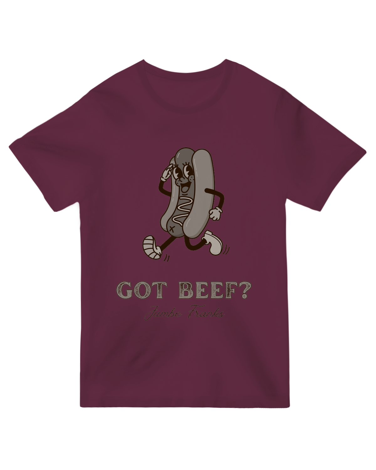 Got Beef Jumbo Franks Grey Tee