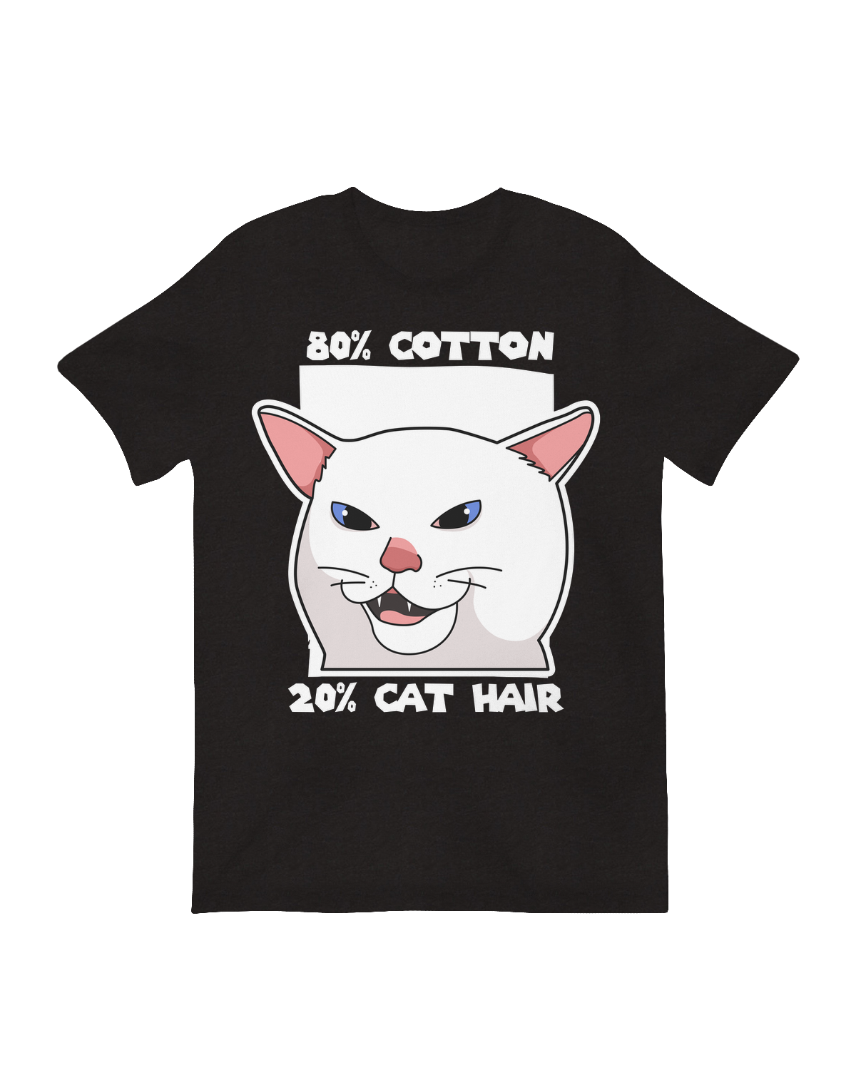 80% Cotton, 20% Cat Hair T-Shirt