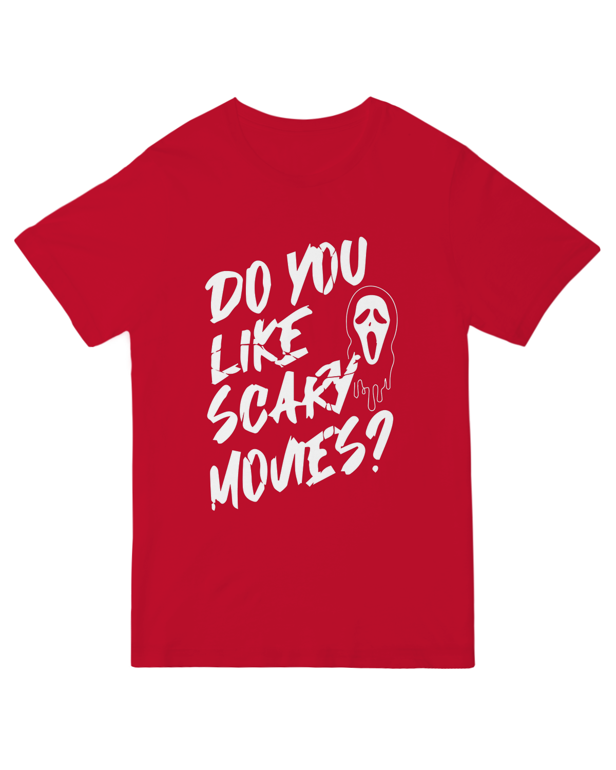 "Do You Like Scary Movies horror quote t-shirt for Scream fans and Halloween"