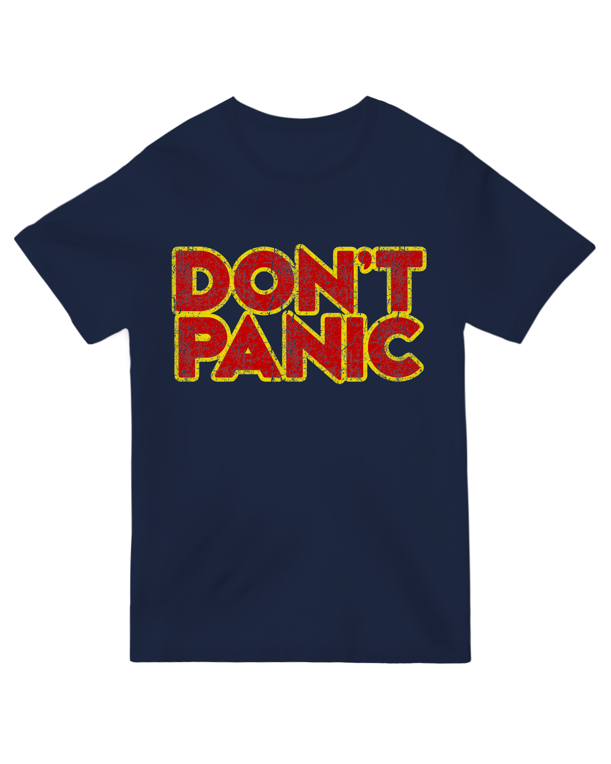 "Don't Panic T-Shirt - Hitchhiker's Guide to the Galaxy Inspired Graphic Tee"