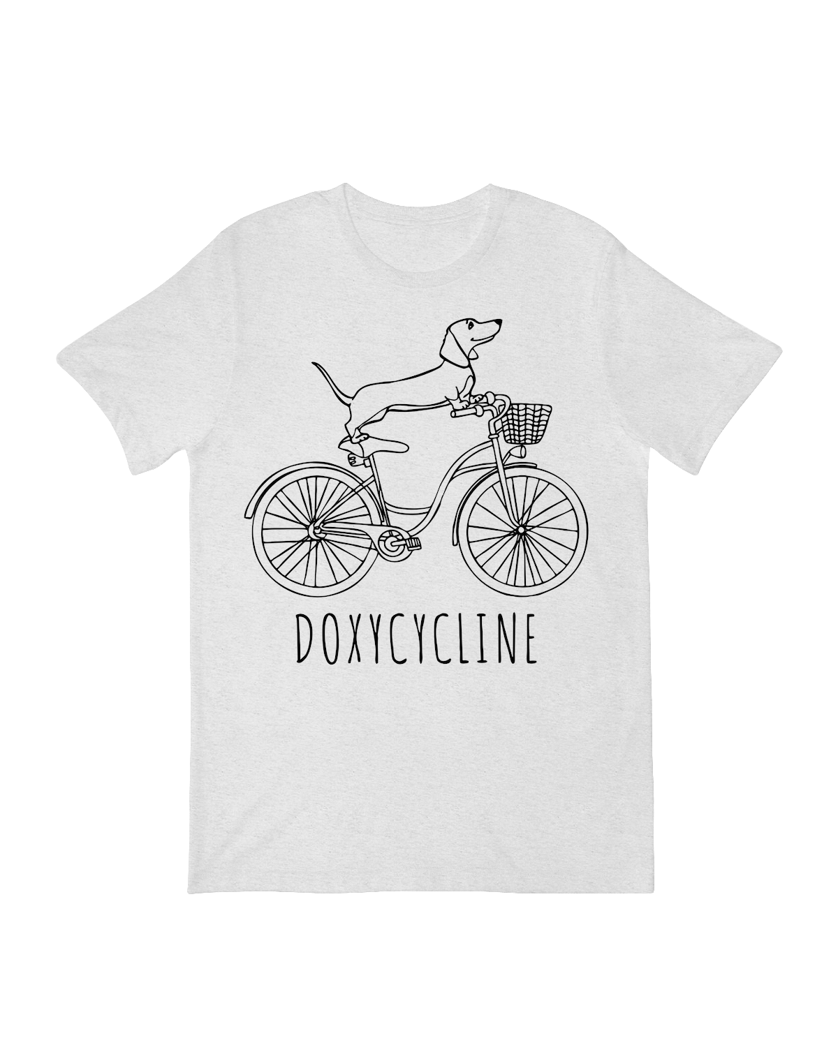 DoxyCycline" funny antibiotic graphic on medical-themed cotton t-shirt for doctors and nurses