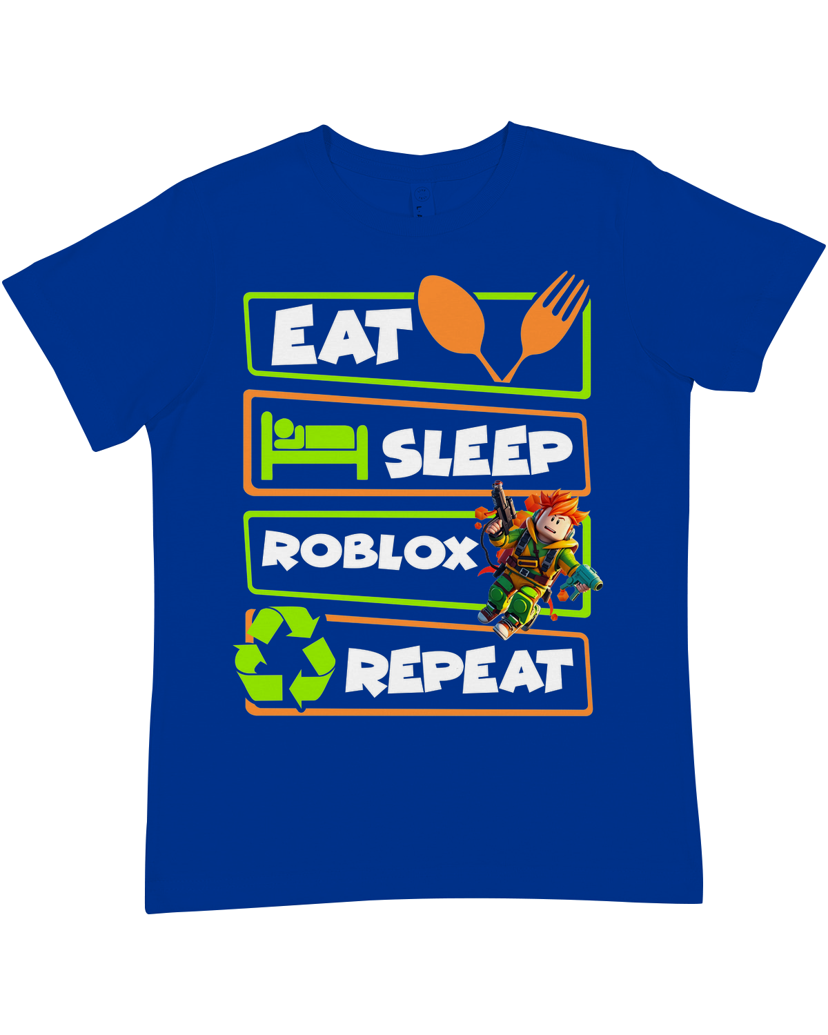 YOUTH Eat Sleep Roblox Premium Crewneck Tee