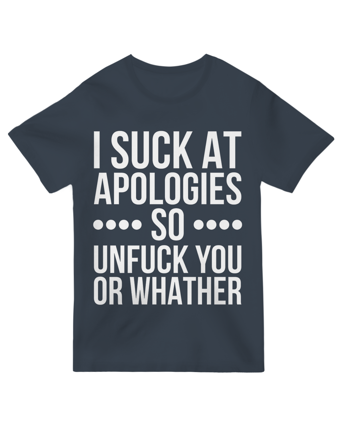 I suck at apologies so