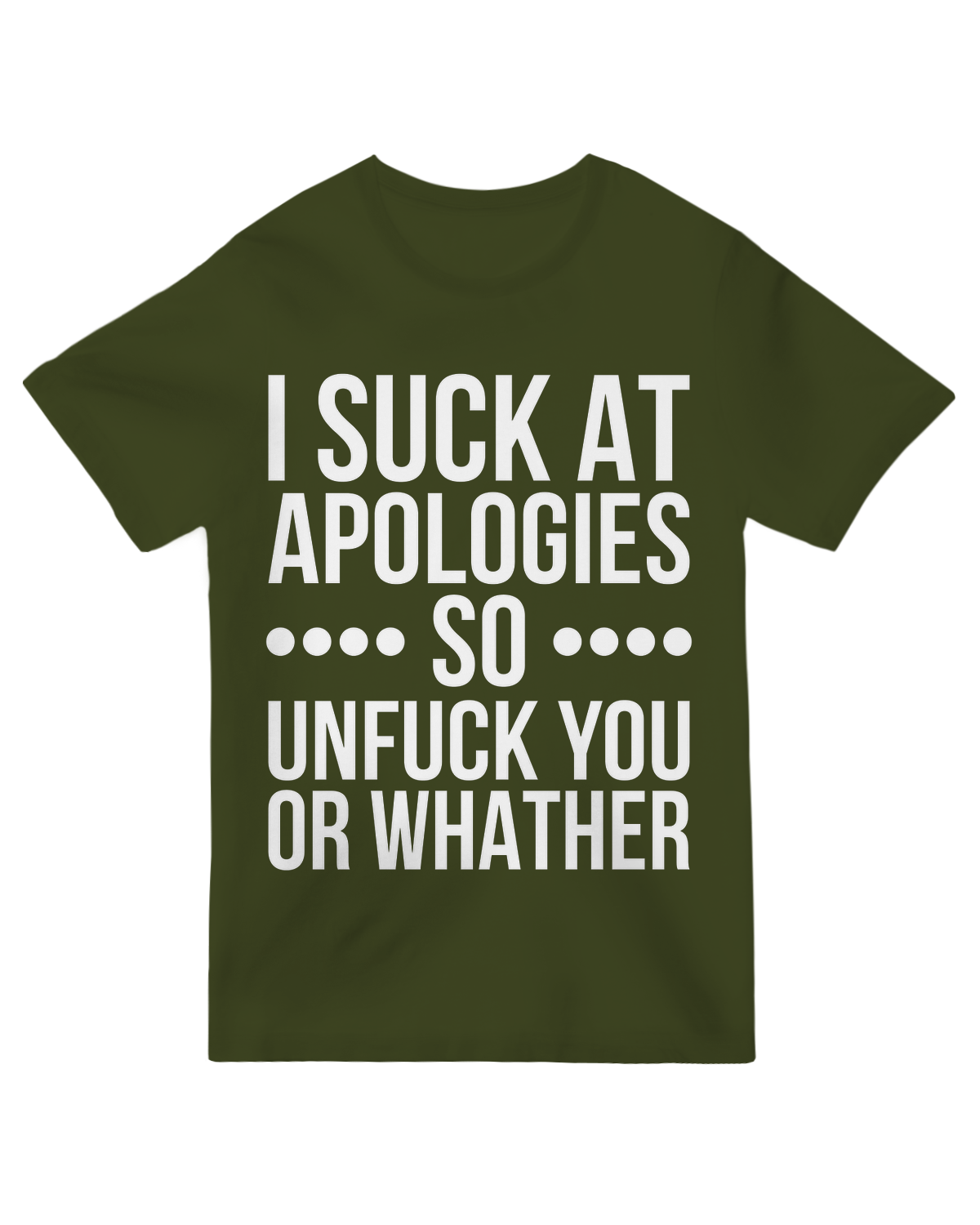 I suck at apologies so