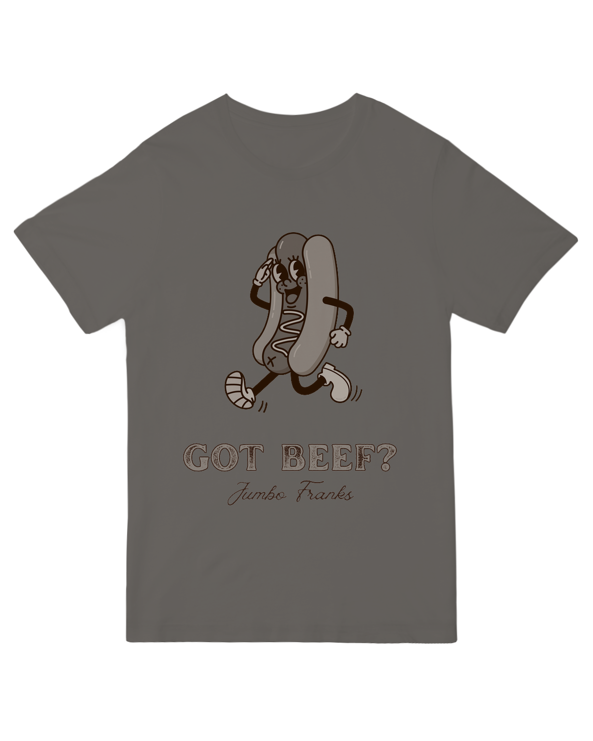 Got Beef Jumbo Franks Grey Tee