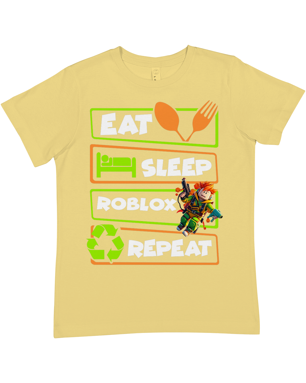YOUTH Eat Sleep Roblox Premium Crewneck Tee