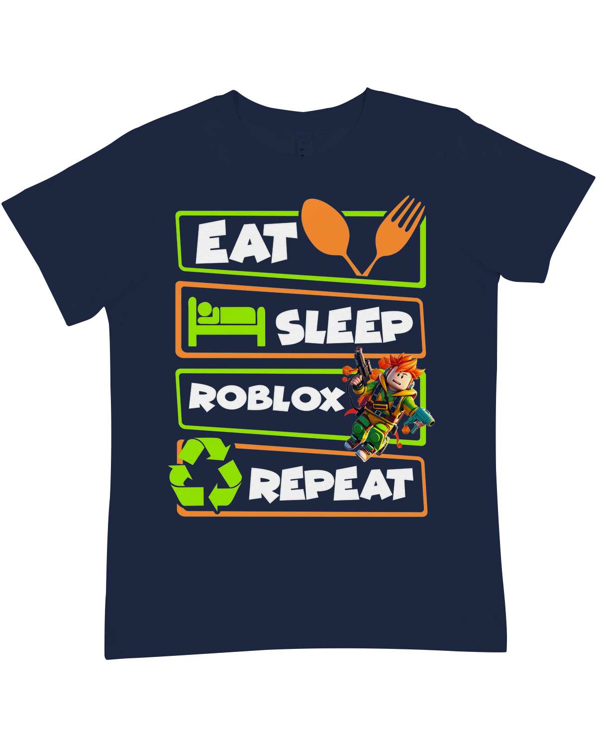 YOUTH Eat Sleep Roblox Premium Crewneck Tee