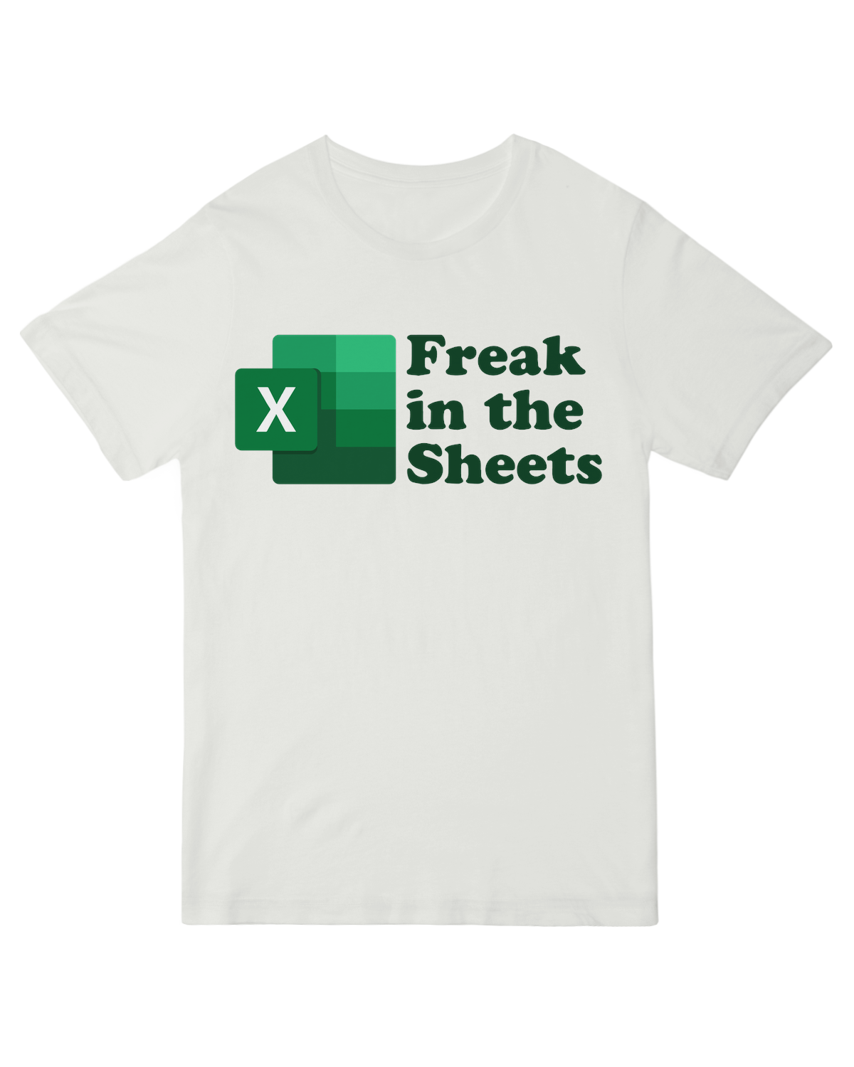 "Freak in the Sheets" black cotton tee with subtle typography – playful couples shirt for date nights