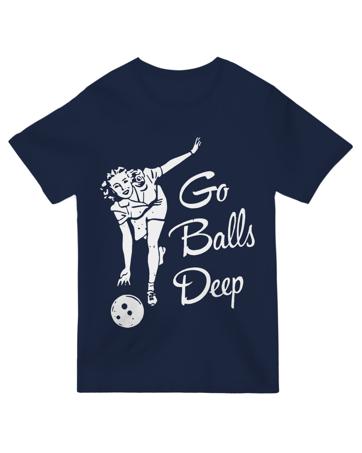 Go Balls Deep athletic t-shirt with motivational slogan – breathable fabric for workouts