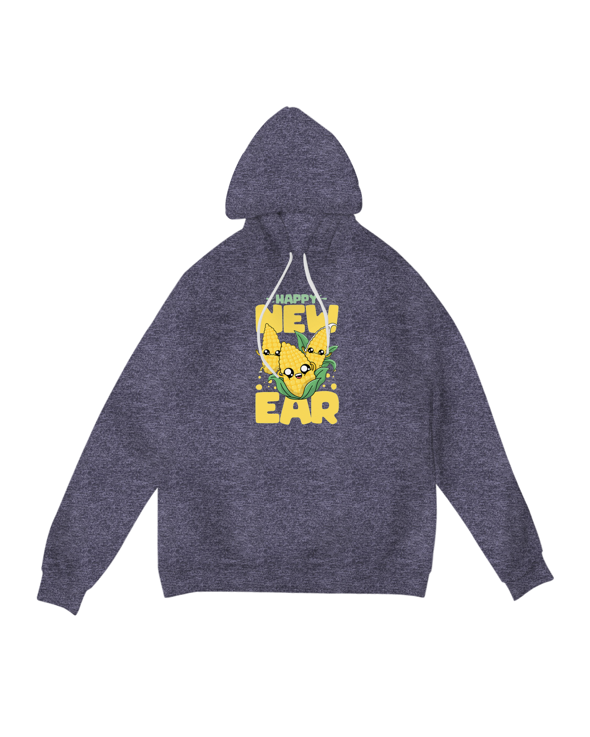 "Happy New Ear Funny Typo Hoodie – Music Lover’s Humorous New Year Sweatshirt"