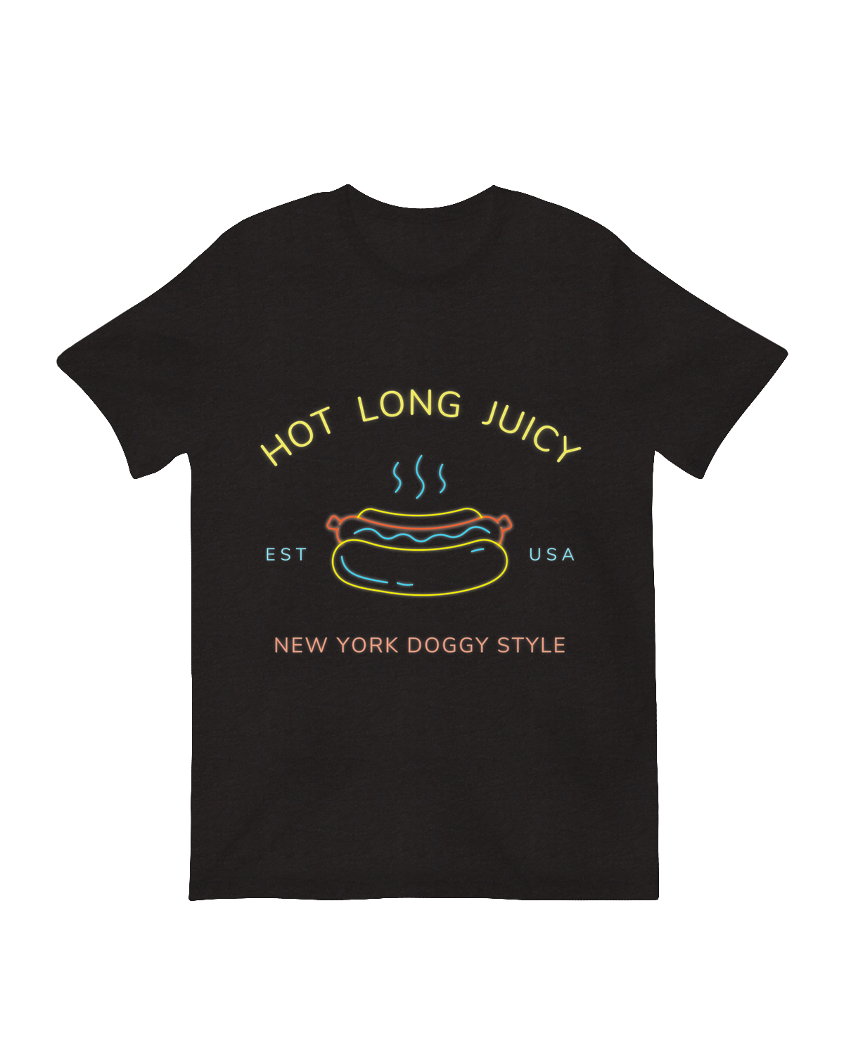 "Hot Long Juicy New York merchandise - NYC street food inspired apparel and collectibles"