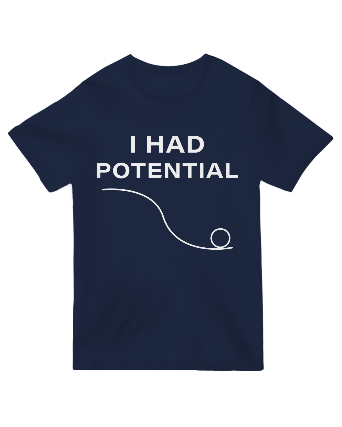 "I Had Potential Science T-Shirt - Funny Gifted Kid Burnout Graphic for Former Nerds"