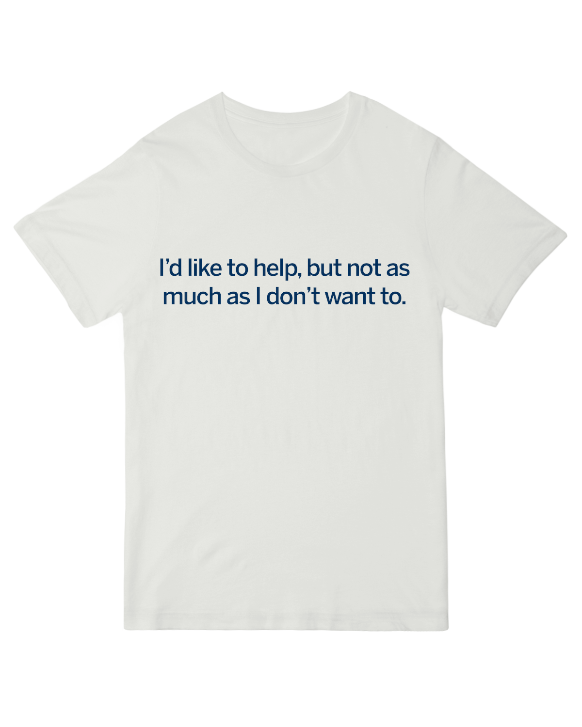 "Kindness-themed 'I'd Like to Help' t-shirt – soft cotton empathy tee for caregivers and helpers"
