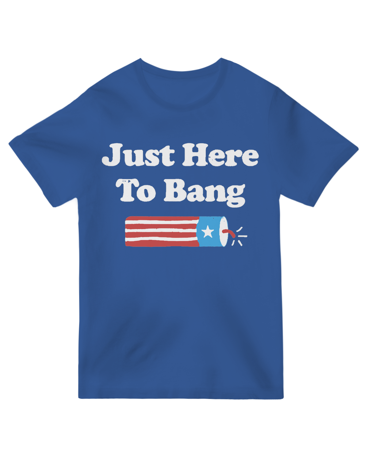 "Just Here To Bang" drum-themed graphic tee – soft cotton shirt for musicians and music lovers