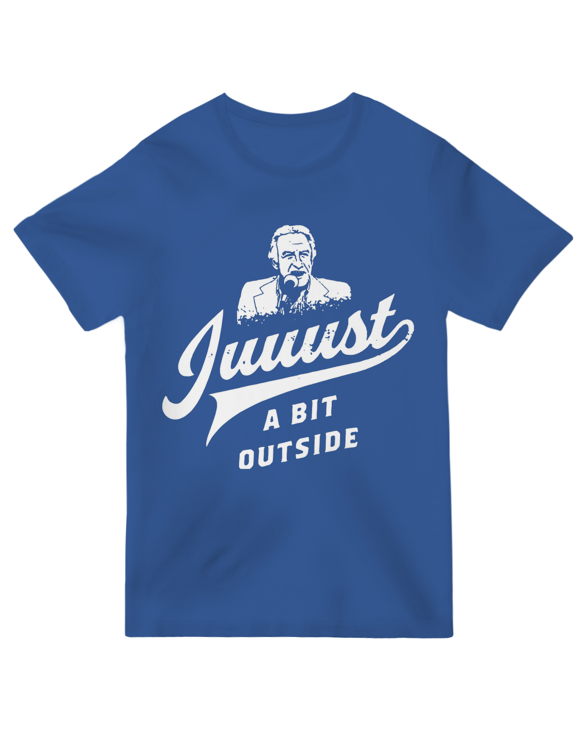 "Juuuuuust" graphic tee with playful typography – soft unisex shirt for trendsetters