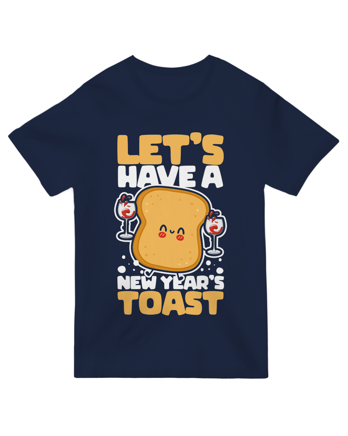 "Let’s Have a New Year’s 2025 T-Shirt – Funny Holiday Typography Graphic Tee"