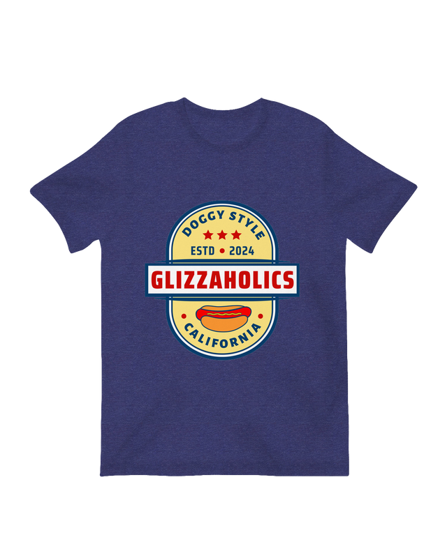 "Light Yellow Glizzaholics California pastel shirt - Soft aesthetic meme apparel for hot dog lovers"