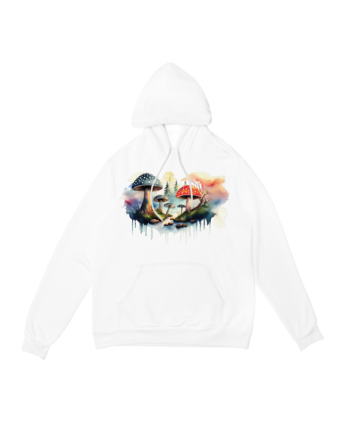 "Cozy Mushroom Hoodie with Whimsical Fungi Design – Cottagecore Fashion Essential"
"Detail of Embroidered Mushrooms on Eco-Friendly Hoodie"
"Model Wearing Mushroom Sweatshirt in Forest Setting"