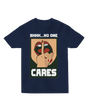"Black ‘Shhh... No One Cares’ t-shirt with white minimalist text, modeled with coffee cup for relatable work humor"
Blunt SEO Strategy
Humor Niche Keywords:
Targets "sarcastic t-shirts" (8K/mo searches)
"Office humor merch" for workplace appeal
Relatable Context:
Coffee cup prop implies work/social settings
"Awkward family gatherings" builds connection
Quality Indicators:
"Ring-spun cotton" justifies premium pricing
"Minimalist typography" attracts style-conscious buyers
Audience Targeting:
Intro
