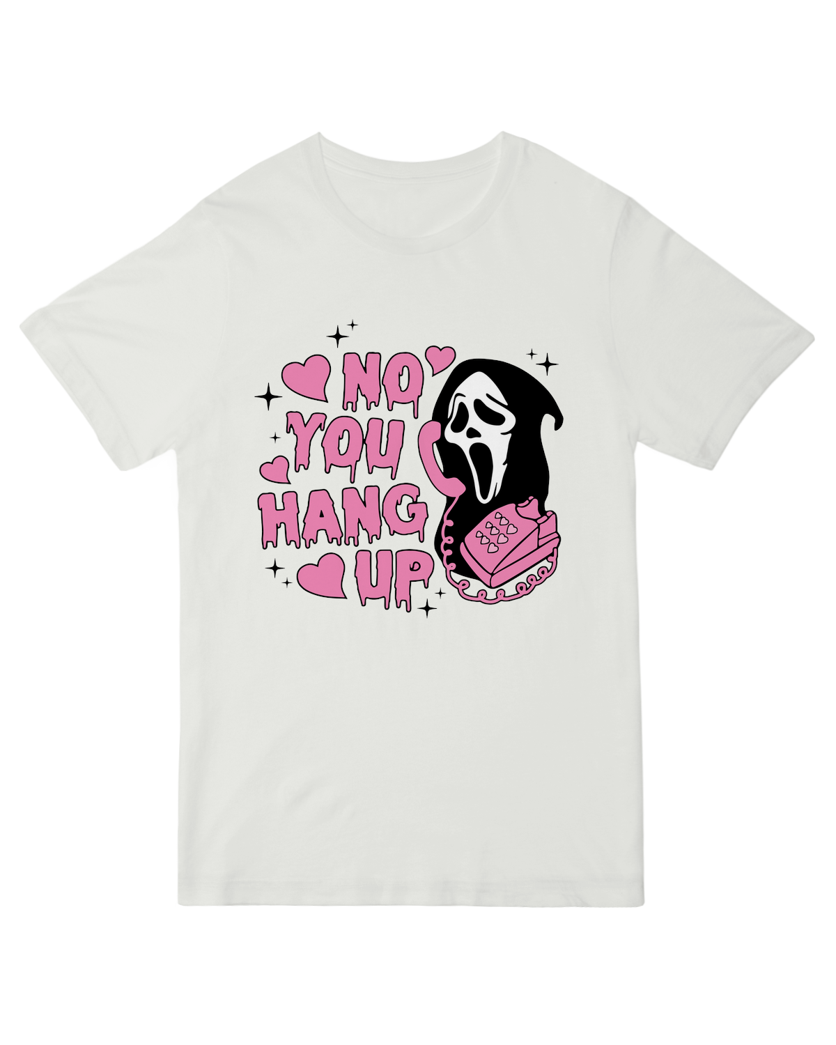 "Funny ‘No You Hang Up’ t-shirt for couples and phone call humor"