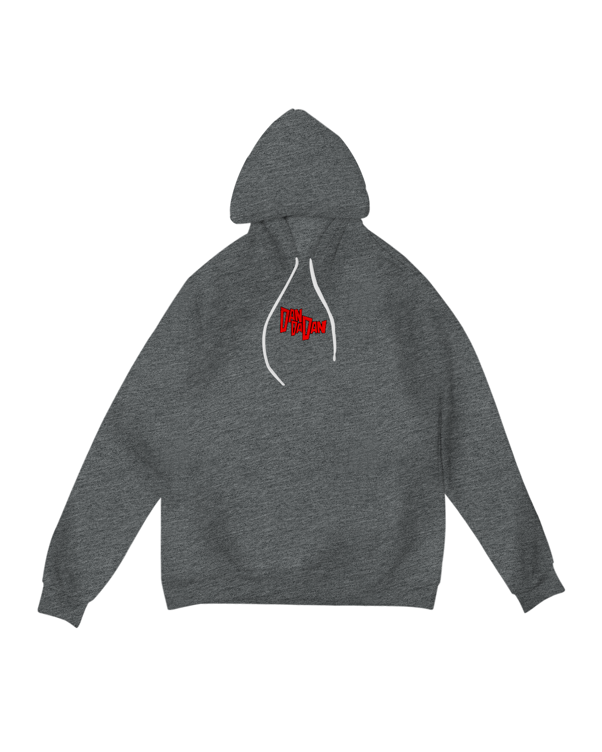 "Black Okarun Turbo Hoodie with tech fabric, modeled streetwear style"