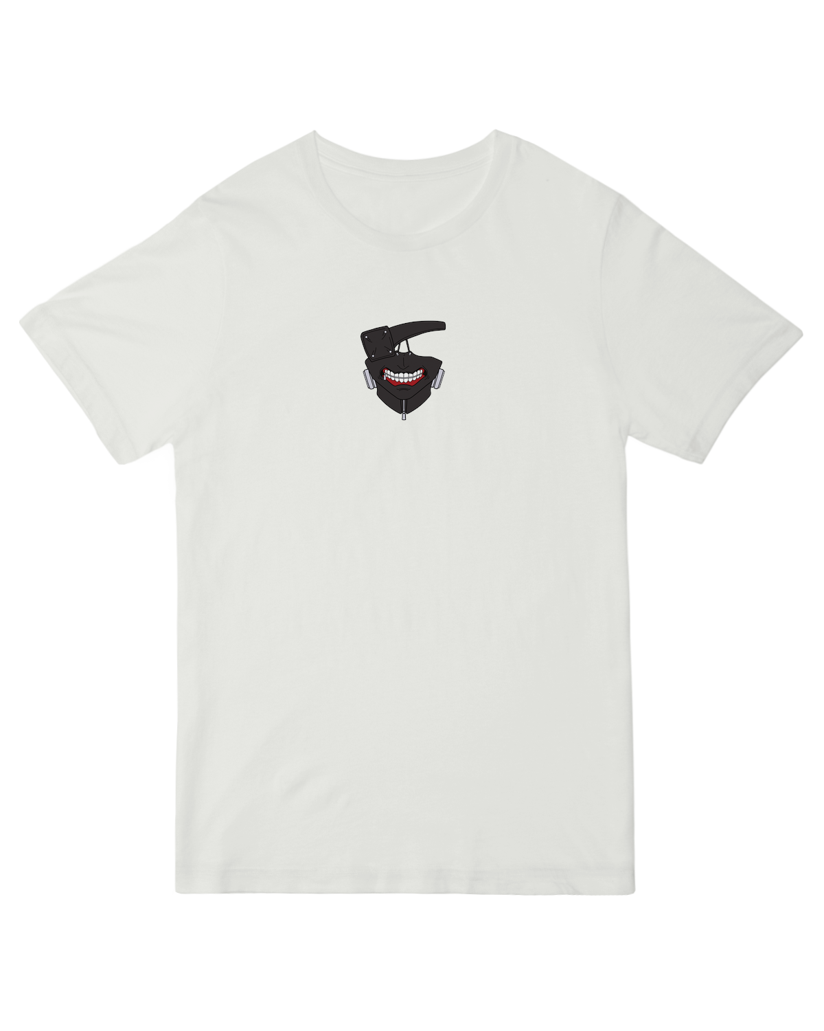 "Blood red ‘One Eyed Ghoul’ horror t-shirt with vintage monster graphic - perfect for Halloween and anime-inspired cosplay"