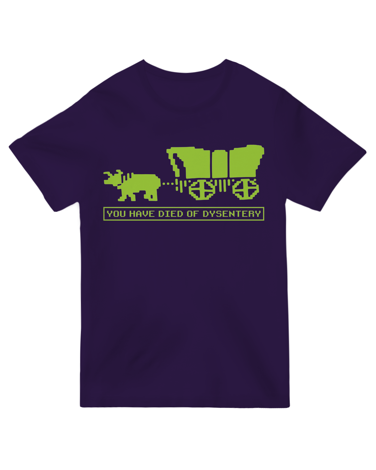 "You Have Died of Dysentery" vintage Oregon Trail video game t-shirt - 90s retro gaming nostalgia tee