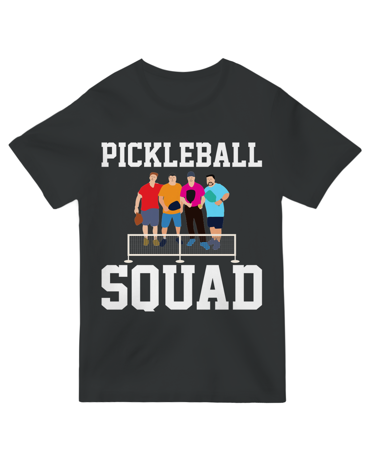 "Pickleball Squad" T-Shirt – A fun and stylish tee for doubles partners, club teams, and pickleball lovers who play together.