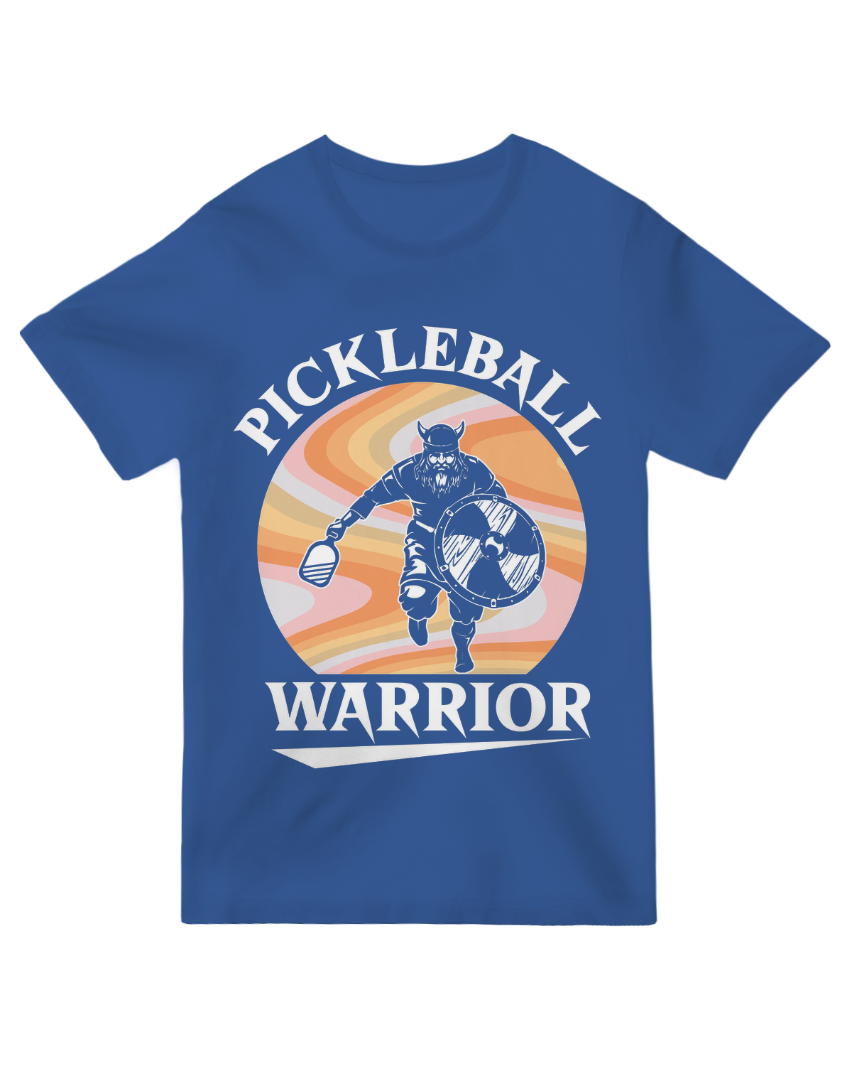 "Pickleball Warrior" T-shirt featuring bold competitive design on soft cotton fabric.