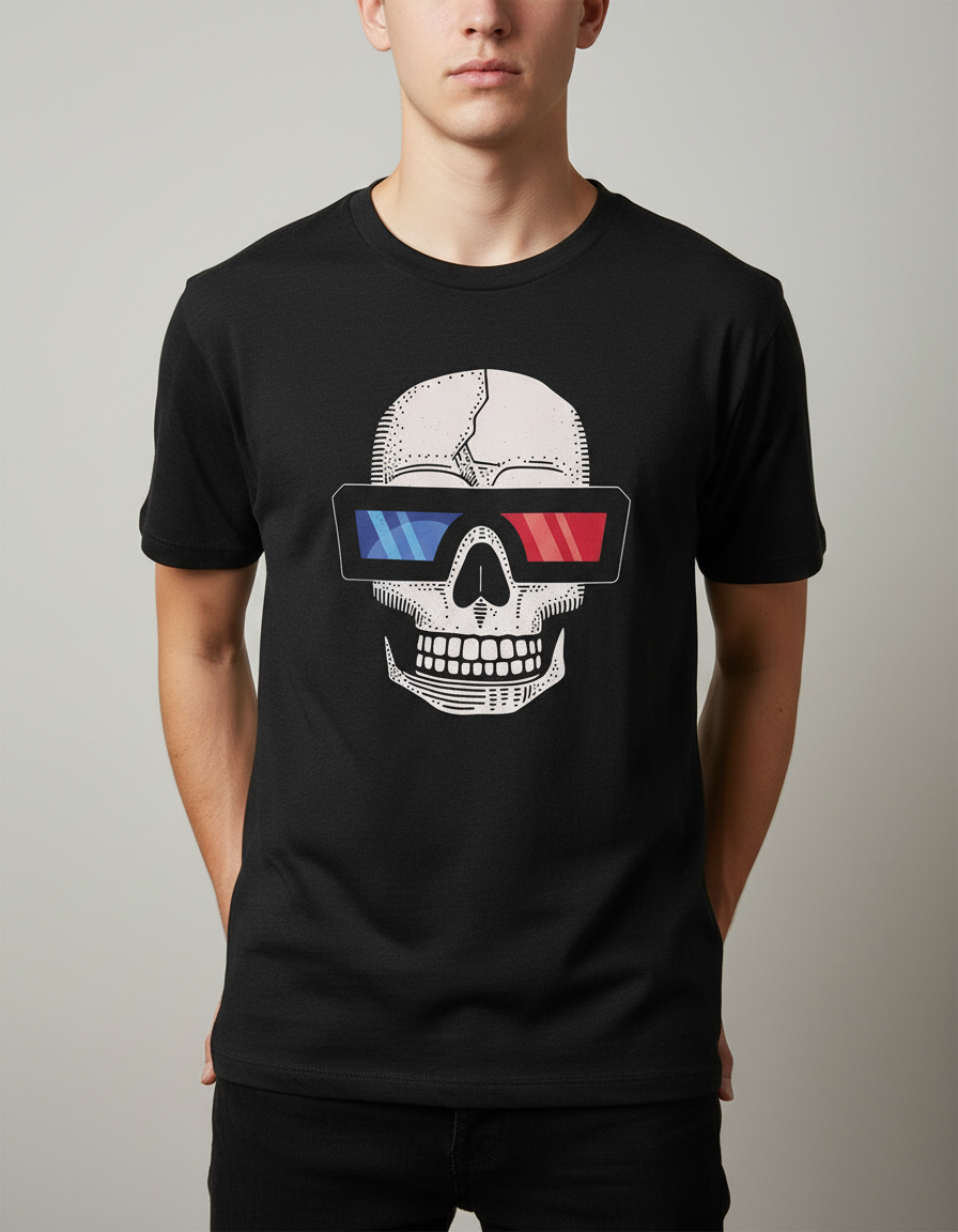 Happy Skull Living Life 3D