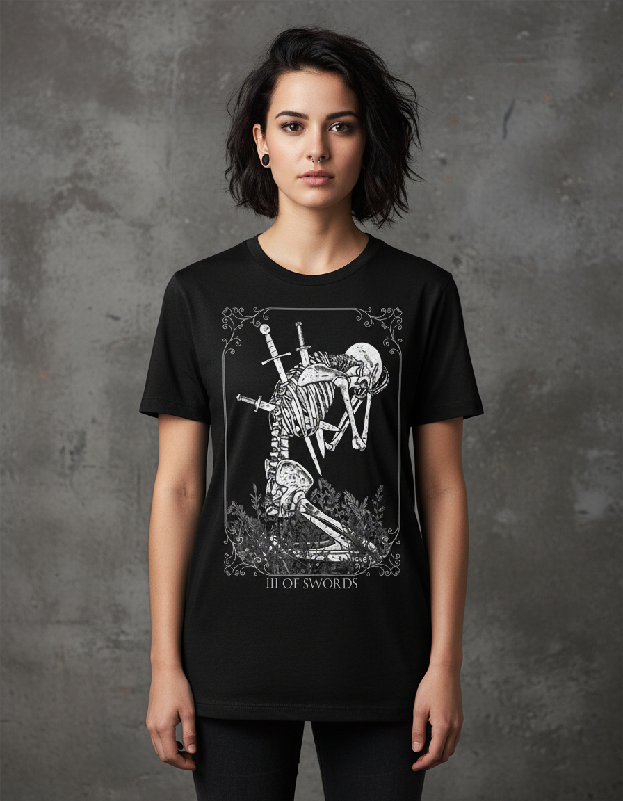 Three Of Swords Skeleton