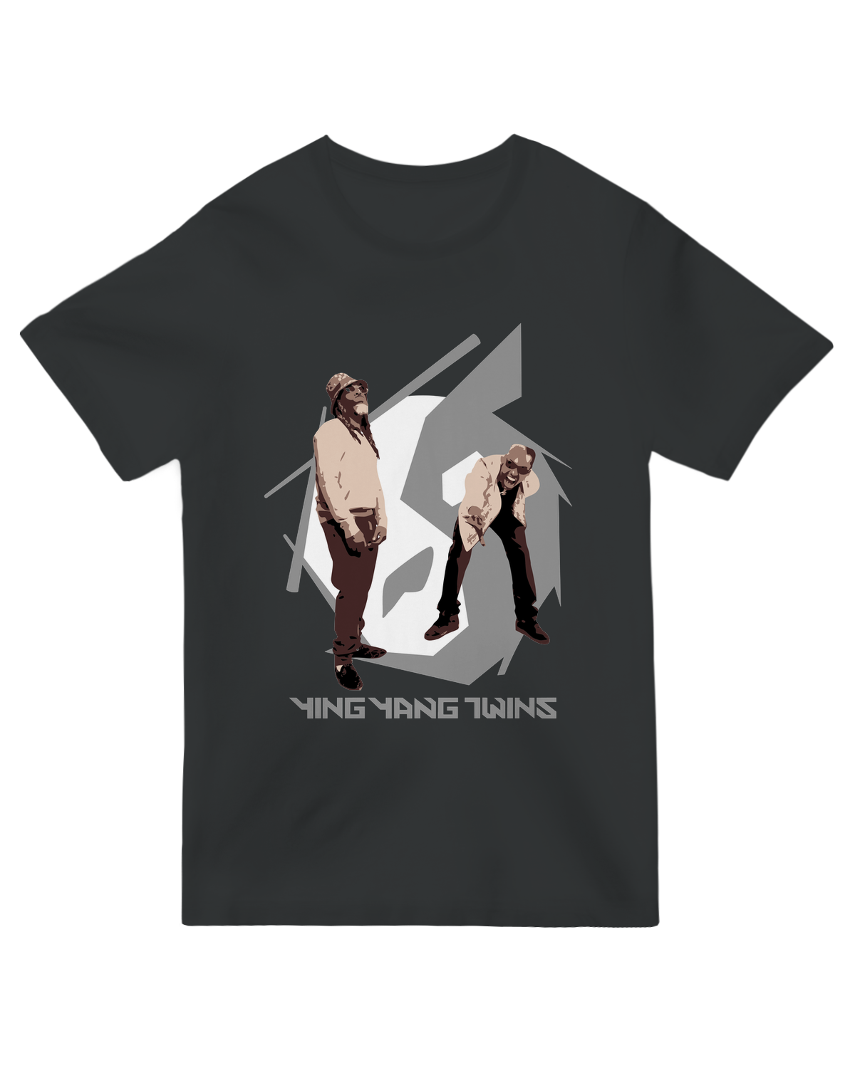 "Proper" white cotton t-shirt with minimalist typography – British-inspired casual tee for refined style