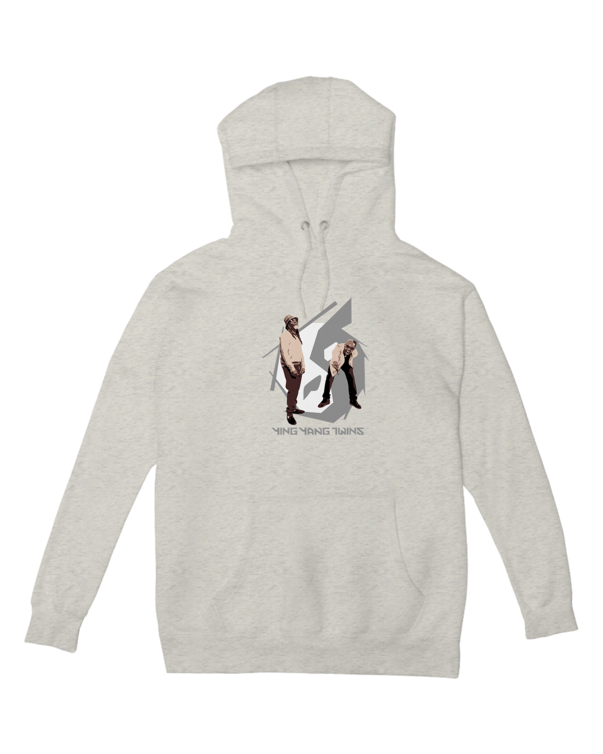 "Proper Hoodie" in charcoal – minimalist unisex pullover with ribbed cuffs for premium streetwear