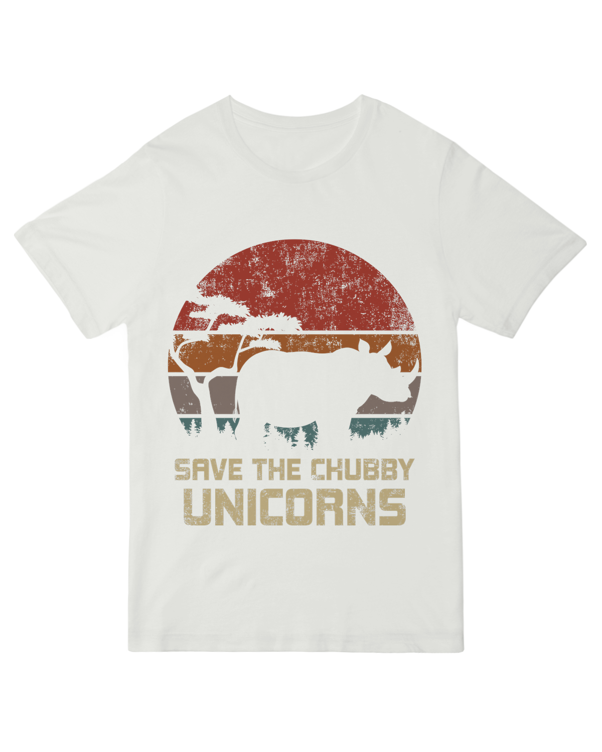 "Save The Chubby Unicorns T-Shirt - Cute Plus-Sized Unicorn Graphic Fantasy Tee"