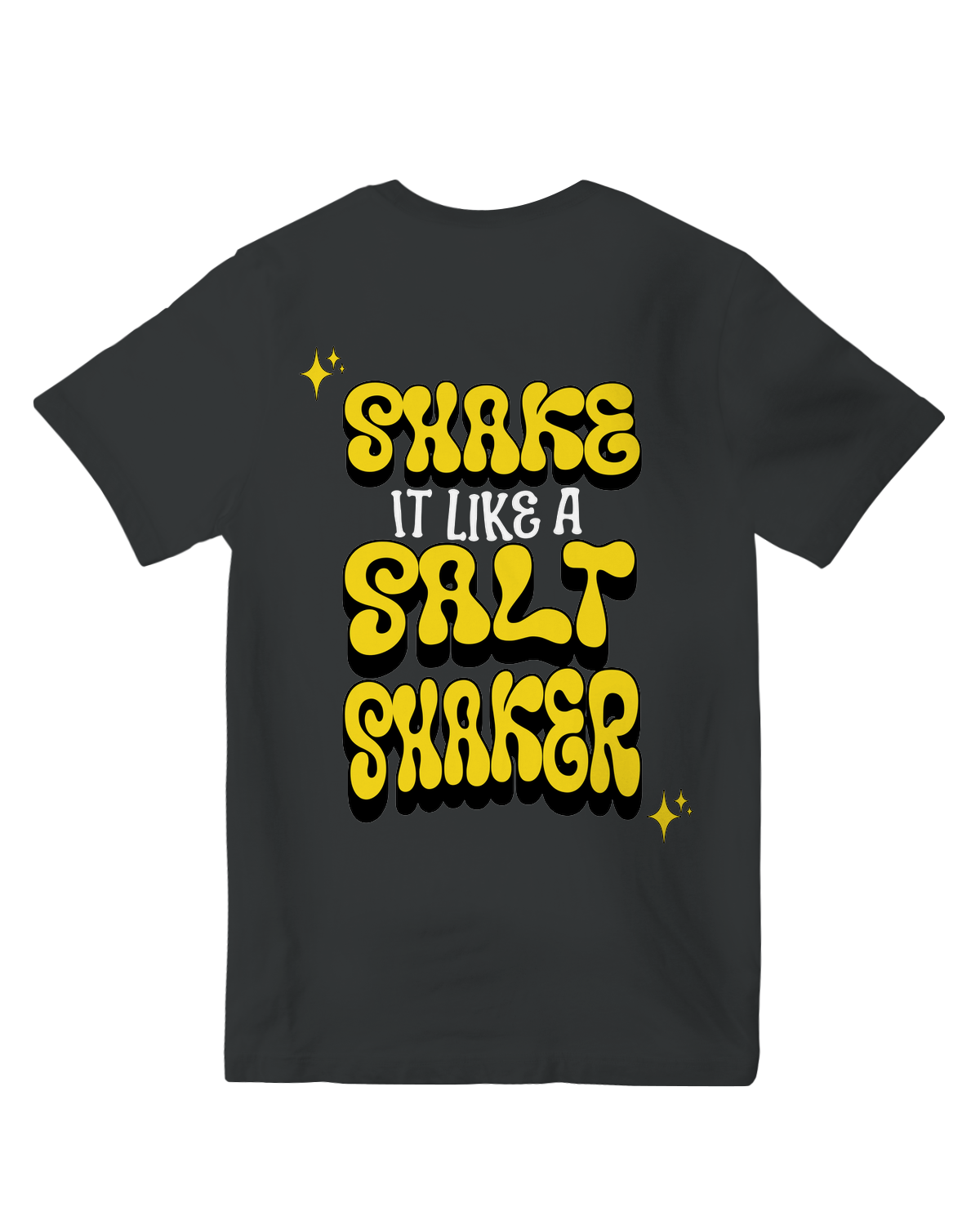 "Shake It" purple graphic tee with dynamic typography – dance fitness shirt for workouts and concerts