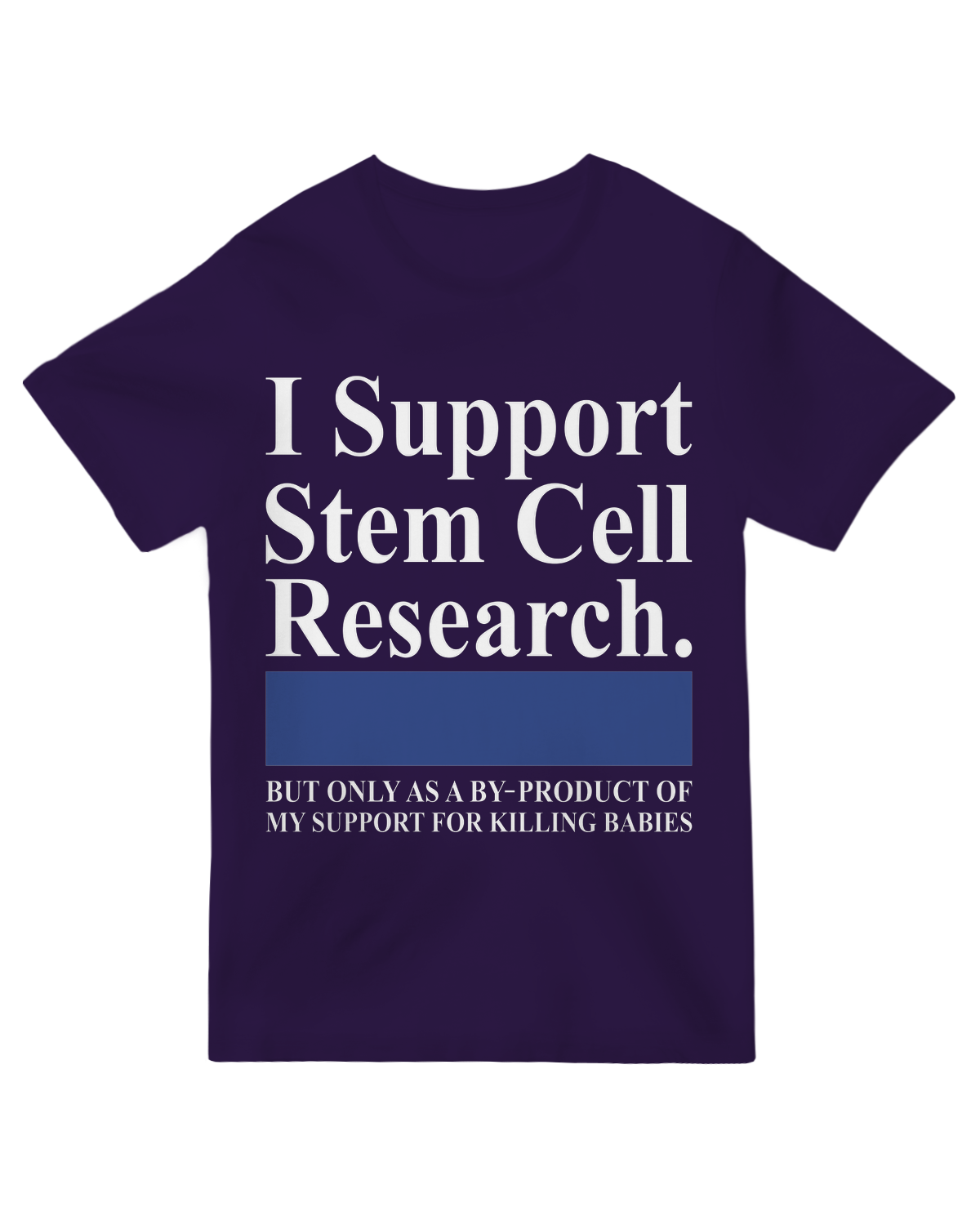 "White ‘I Support Stem Cell Research’ t-shirt for science advocates and medical professionals"