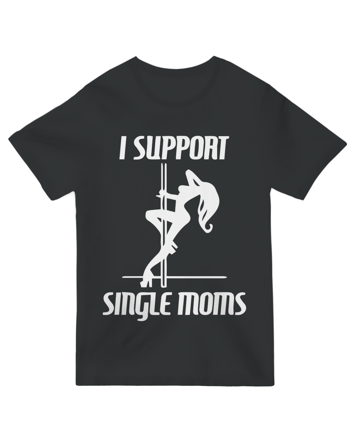 "Purple 'Supporting Single Moms' solidarity t-shirt for parent empowerment and advocacy"