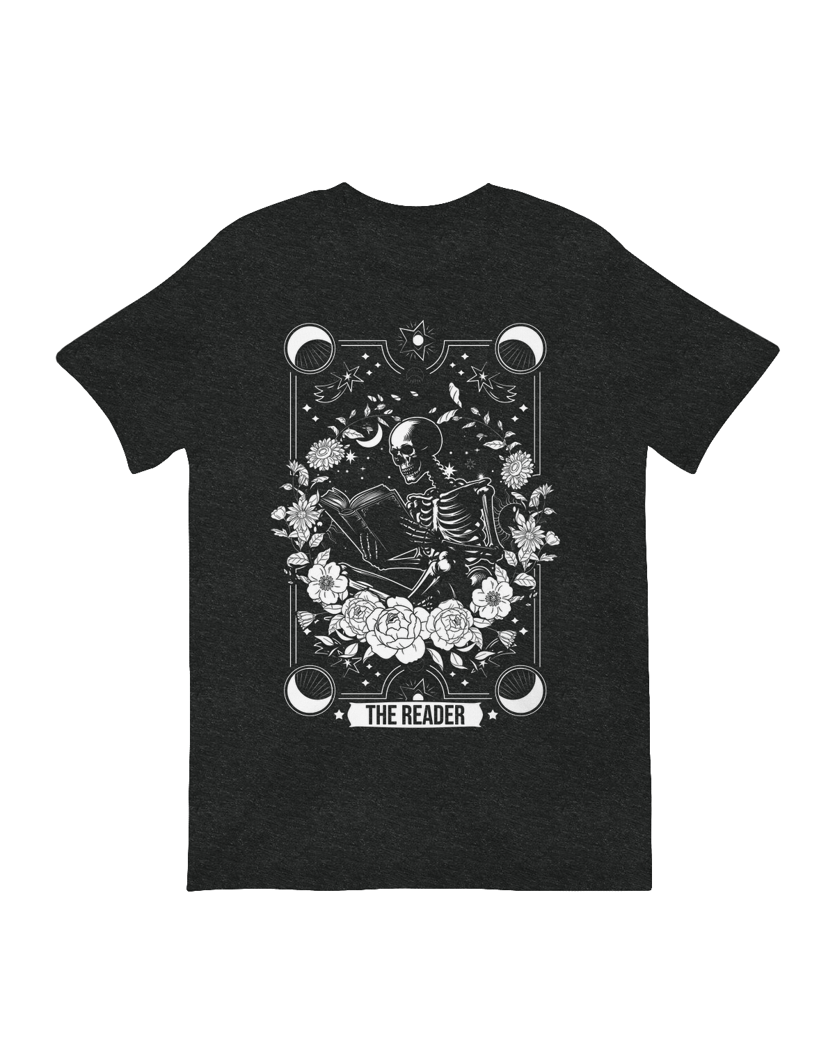 The Reader" book lover graphic t-shirt – cozy reading design on soft cotton tee for bibliophiles