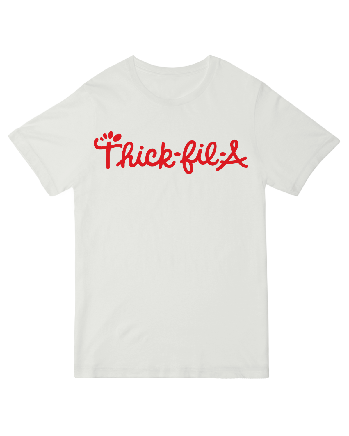 "Thick-fil-a" hoodie with playful fast-food parody design – soft plus-size friendly apparel